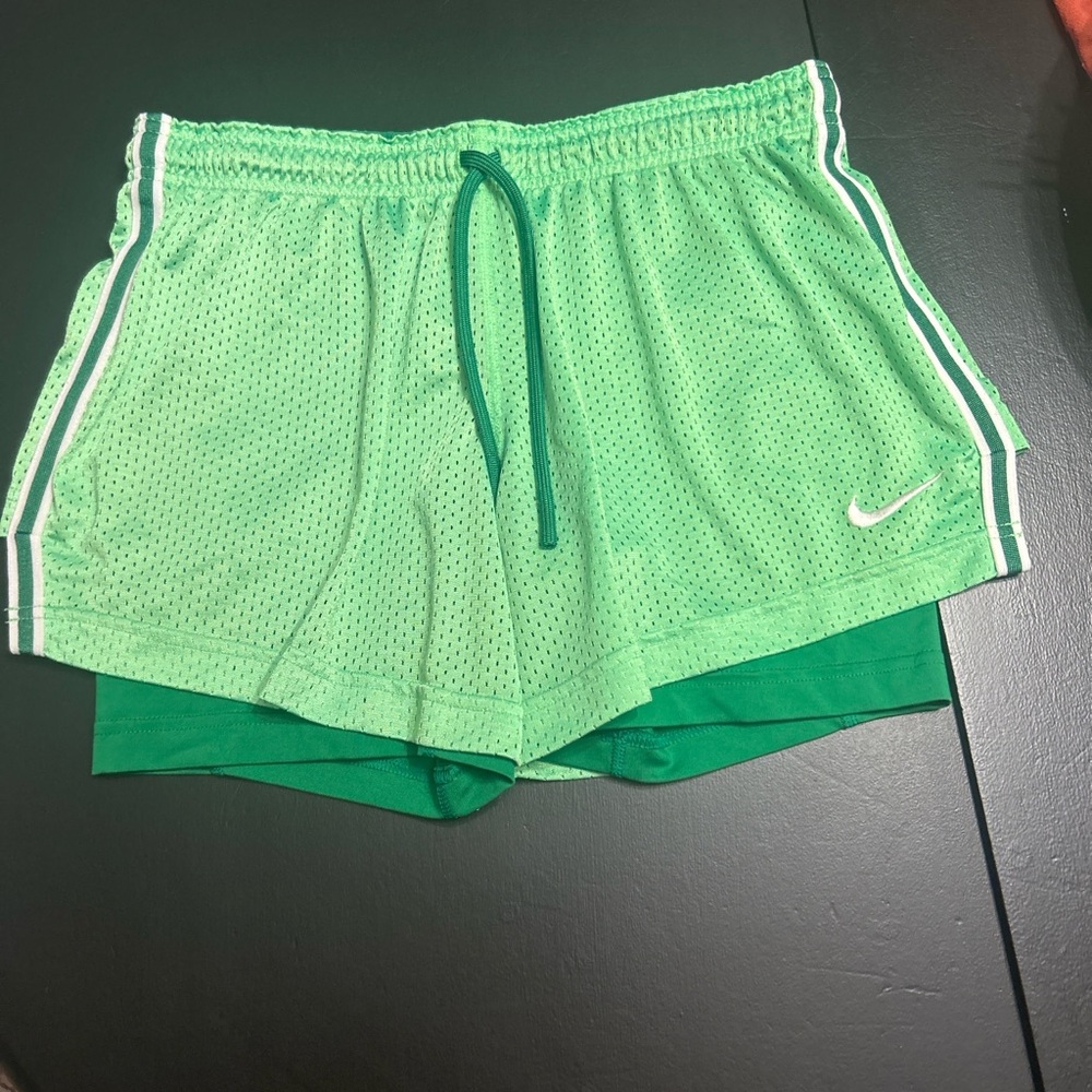 Nike Women's Green Athletic Shorts
